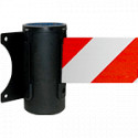Testina a muro SAFE IN nera nastro 3 mt BIANCO/ROSSO