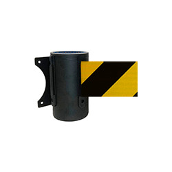 Testina a muro SAFE IN nera nastro 4 mt NERO/GIALLO