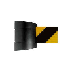Testina a muro SAFE IN nera nastro 5 mt GIALLO/NERO