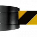 Testina a muro SAFE IN nera nastro 5 mt GIALLO/NERO