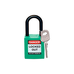 Lucchetto tutto nylon chiavi tutte diverse colore VERDE