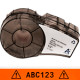 Rotolo in vinile da 6,4 m scritta nera fondo arancio x stampante M211