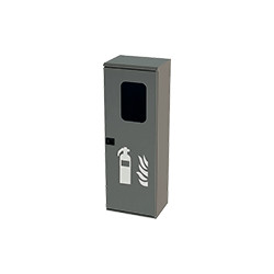 Cassetta portaestintori UTAH in acciaio inox per estintori kg. 9/12