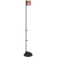 Piantana porta estintore vern. nero cartello incluso mm 300x1900 h.
