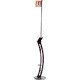 Piantana nera con asta e cartello mm 300x2000 h.