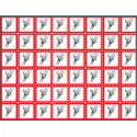Foglio n. 48 etichette adesive esplosivi