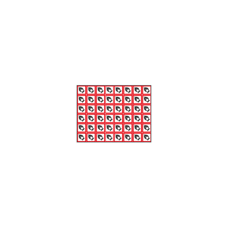 Foglio n. 48 etichette adesive comburente