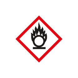 Etichetta adesiva singola " materiali comburenti "