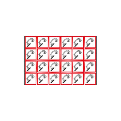Foglio n. 24 etichette adesive corrosivo