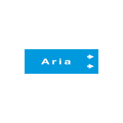 Foglio da 5 etichette fondo grigio" ARIA"destra