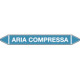 Foglio da 5 etichette autoadesive con frecce e simboli xARIA COMPRESSA