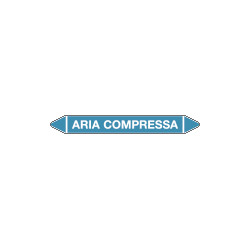Etichetta singola autoadesiva con frecce per ARIA COMPRESSA