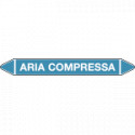 Etichetta singola autoadesiva con frecce per ARIA COMPRESSA