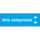 Foglio da 5 etichette fondo azzurro" ARIA COMPRESSA" destra