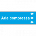 Foglio da 5 etichette fondo azzurro" ARIA COMPRESSA" destra