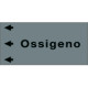 Etichetta fondo grigio "OSSIGENO" sinistra