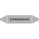 Etichetta singola autoadesiva grigia"Condensa"