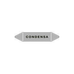 Etichetta singola autoadesiva grigia"Condensa"