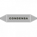 Etichetta singola autoadesiva grigia"Condensa"
