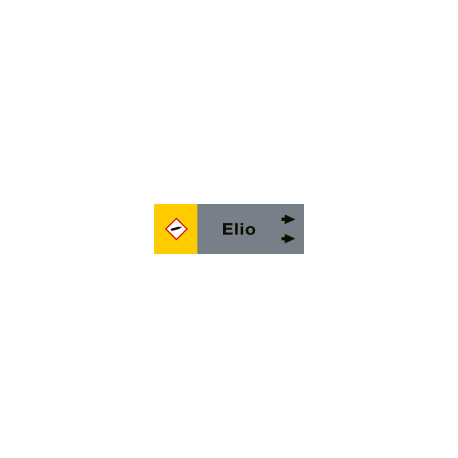 Foglio da 5 etichette fondo grigio"ELIO"destra