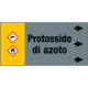 Etichetta fondo grigio " PROTOSSIDO D'AZOTO " destra