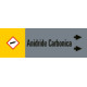 Foglio da 5 etichette fondo grigio"ANIDRIDE CARBONICA"destra