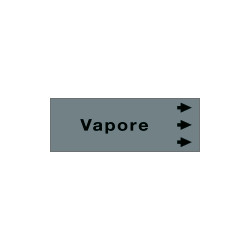 Foglio da 5 etichette " VAPORE " destra