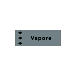 Foglio da 5 etichette " VAPORE " sinistra