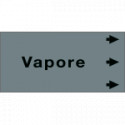Etichetta fondo grigio " VAPORE" destra