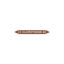 Foglio da 5 etichette autoadesive con frecce e simboli CLOROTHENE