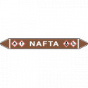 Foglio da 5 etichette autoadesive con frecce e simboli per NAFTA