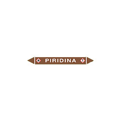 Foglio da 5 etichette autoadesive con frecce e simboli PIRIDINA