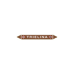 Foglio da 5 etichette autoadesive con frecce e simboli TRIELINA