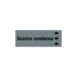 Foglio da 5 etichette " SCARICO CONDENSA"destra