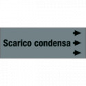 Foglio da 5 etichette " SCARICO CONDENSA"destra