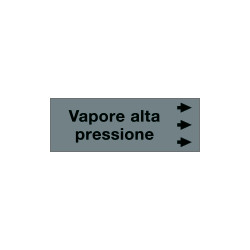Foglio da 5 etichette "VAPORE ALTA PRESSIONE"destra
