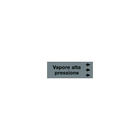 Foglio da 5 etichette "VAPORE ALTA PRESSIONE"destra