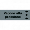 Foglio da 5 etichette "VAPORE ALTA PRESSIONE"destra
