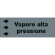Foglio da 5 etichette "VAPORE ALTA PRESSIONE"sinistra