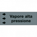 Foglio da 5 etichette "VAPORE ALTA PRESSIONE"sinistra