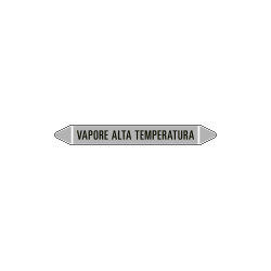 Foglio da 5 etichette autoadesive con frecce+simb VAPORE ALTA TEMPER.