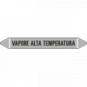 Foglio da 5 etichette autoadesive con frecce+simb VAPORE ALTA TEMPER.