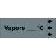 Foglio da 5 etichette "VAPORE. . C" destra