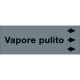 Foglio da 5 etichette "VAPORE PULITO" destra