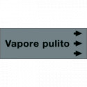Foglio da 5 etichette "VAPORE PULITO" destra