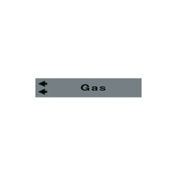 Foglio da 5 etichette fondo grigio GAS sx