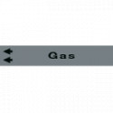 Foglio da 5 etichette fondo grigio GAS sx