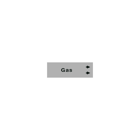 Foglio da 5 etichette fondo grigio" GAS "destra