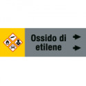Foglio da 5 etichette fondo grigio" OSSIDO ETILENE "destra