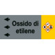Foglio da 5 etichette fondo grigio"OSSIDO DI ETILENE" sinistra